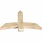 Ekena Millwork Bellingham Rough Sawn Timber Gable Bracket, Douglas Fir, 48"W x 30"H x 4"D x 6"F, 15/12 Pitch GBW048X30X0406BEL00RDF - alternate 3